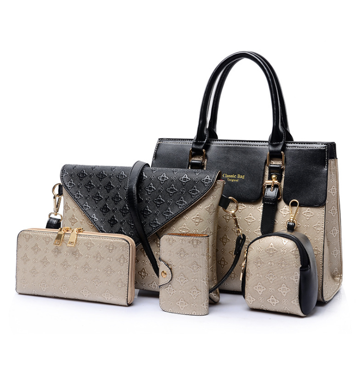 A set of Luxury Leather Handbags Black